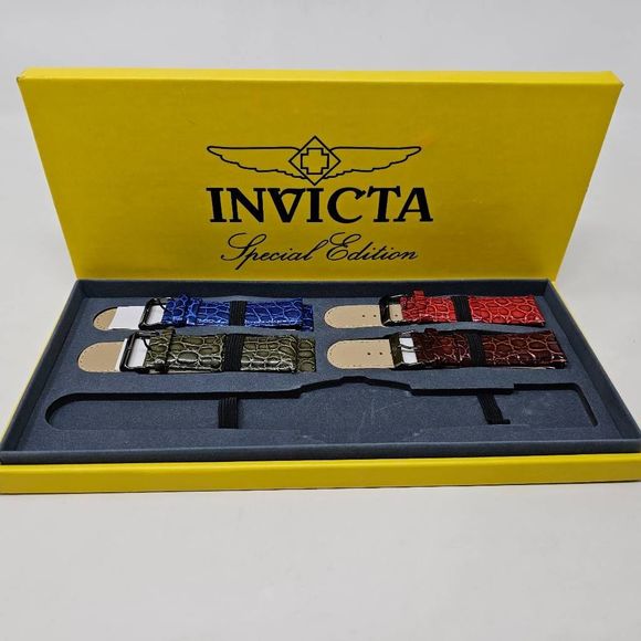 Invicta Other - INVICTA SPECIAL EDITION LUPAH CROC PRINT EXTRA BANDS ONLY IN BOX NO WATCH